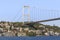 The bridge of Sultan Mehmed II Fatih through the Bosphorus