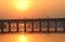 A bridge at sunset - india
