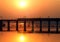 A bridge at sunset - Railway Bridge sunrise view
