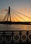 Bridge in sunset, Riga