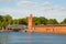 Bridge to the hanseatic town of Lubeck in Germany