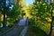 Bridge to an island On the Vorya river in Abramtsevo estate, Moscow region, Russi