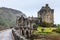 Bridge towards Eilan Donan castle in Scotland