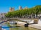 Bridge and towers of the cathedral of narbonne