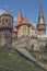 Bridge and towers, Corvin Castle, Romania