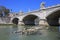 The Bridge Vittorio Emanuele II, Rome, Italy.