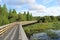 Bridge on a walking trail Kapok Park, Florida