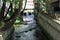 Bridge, waterfalls, river at the old town of Livadeia, Central Greece, Greece.