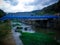 Bridge And Waterways Over River Channel Of The Dam Output In The Dry Season At Titab Ularan Village