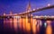 Bridges and beautiful evening light.