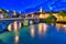 Bridges in Bern by night