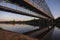 Bridges Cross Missouri River Into Jefferson City, Missouri