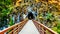 Bridges at the Othello Tunnels carved through the Coquihalla Canyon near the t