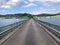 Bridges over artificial lake Sihlsee, Einsiedeln