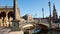 The bridges over the canal of Plaza De Espana with beautiful blue sky