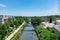 Bridges over a Canal in Suburban Lemont Illinois