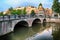 Bridges over canals in Amsterdam, Netherlands