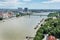 Bridges over the Danube river in Bratislava city, Slovakia, dock