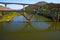 Bridges over the Douro river in Peso da Regua Portugal