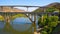 Bridges over the Douro river in Peso da Regua Portugal