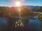 Bridges over Rakaia river, Rakaia Gorge, New Zealand, South Island