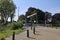 Bridges over the ring canal of the zuidplaspolder In the village of Moordrecht