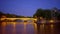 The Bridges over River Seine in Paris at night