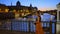 The Bridges over River Seine in Paris at night - CITY OF PARIS, FRANCE - SEPTEMBER 4, 2023