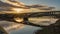 Bridges over The River Tweed in Berwick-Upon-Tweed, England, UK