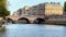 The bridges over the Seine river in Paris