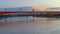Bridges River Sava Dusk