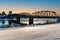 Bridges in Saskatoon, Saskatchewan, Canada.