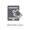 Bridging loan icon. Trendy Bridging loan logo concept on white b