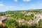 Bridgnorth in Shropshire, UK looking to Low Town and the River Severn below