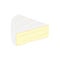 Brie cheese flat icon.