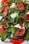 Brie cheese salad with ham