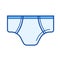 Brief pants line icon.