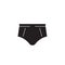 Brief underpants black vector concept icon. Brief underpants flat illustration, sign