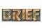 Brief wooden word