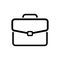 Briefcase, bag outline icon vector bussiness concept for your web design, logo, infographic, UI. illustration