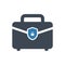 Briefcase, business, services, office, portfolio,bag,career,suitcase,case,job icon vector illustration