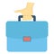 Briefcase, businessman Color vector icon which can easily modify or edit