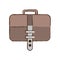 briefcase document business with strap sketch