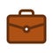 Briefcase Filled Line Style Icon