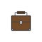 Briefcase filled outline icon