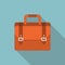 Briefcase flat illustration