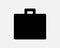 Briefcase Icon. Bag Luggage Suitcase Baggage Business Travel Office Suite Case Shape Sign Symbol