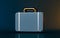 Briefcase icon on dark background 3d render concept