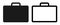 Briefcase Icon Set, Flat Illustration Of Briefcase â€“ Vector