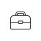Briefcase, linear icon. vector
